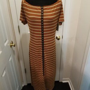 Knit off the shoulder dress